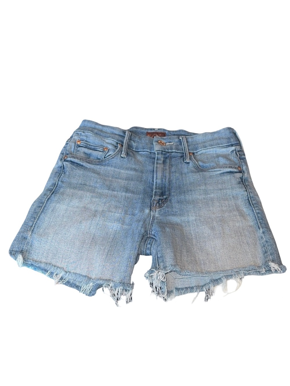 Mother light Blue Denim Cutoff Shorts